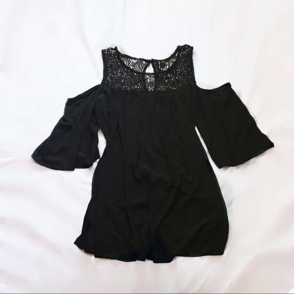 want & need ⋆ cold shoulder dress
